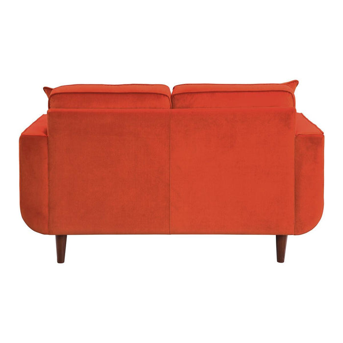 Rand Love Seat In Orange 9329Rn-2 | Homelegance