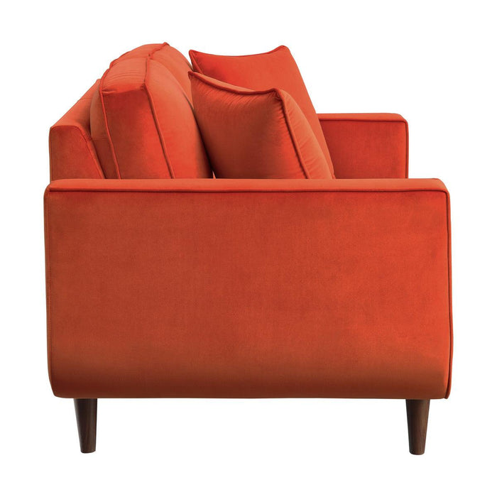 Rand Love Seat In Orange 9329Rn-2 | Homelegance