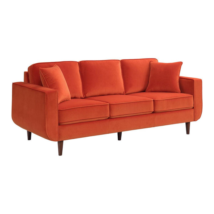 Rand 2 Piece Living Room Set In Orange 9329Rn*2 | Homelegance