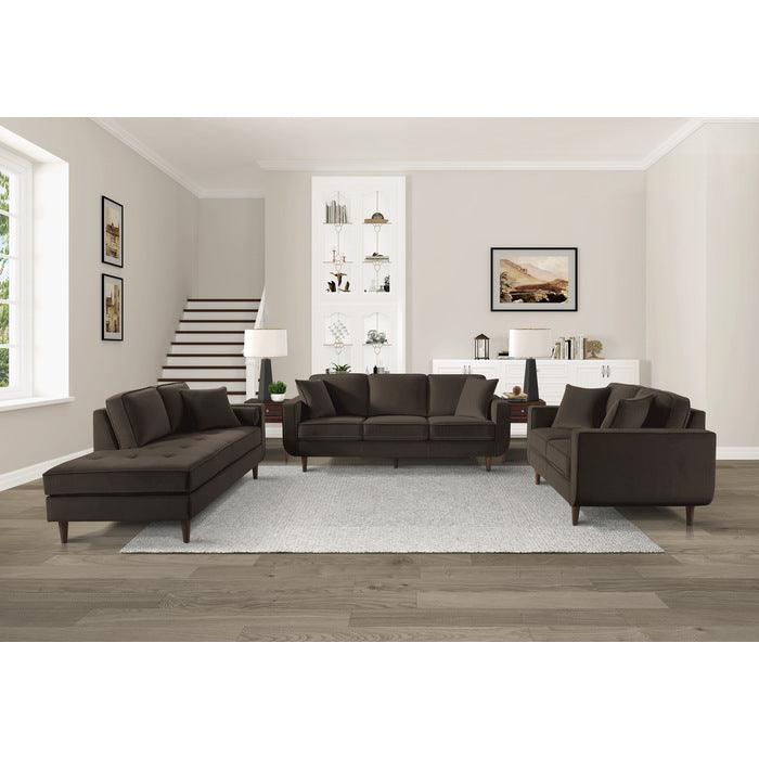 Rand 3 Piece Living Room Set In Chocolate 9329Ch-3-2-5 | Homelegance