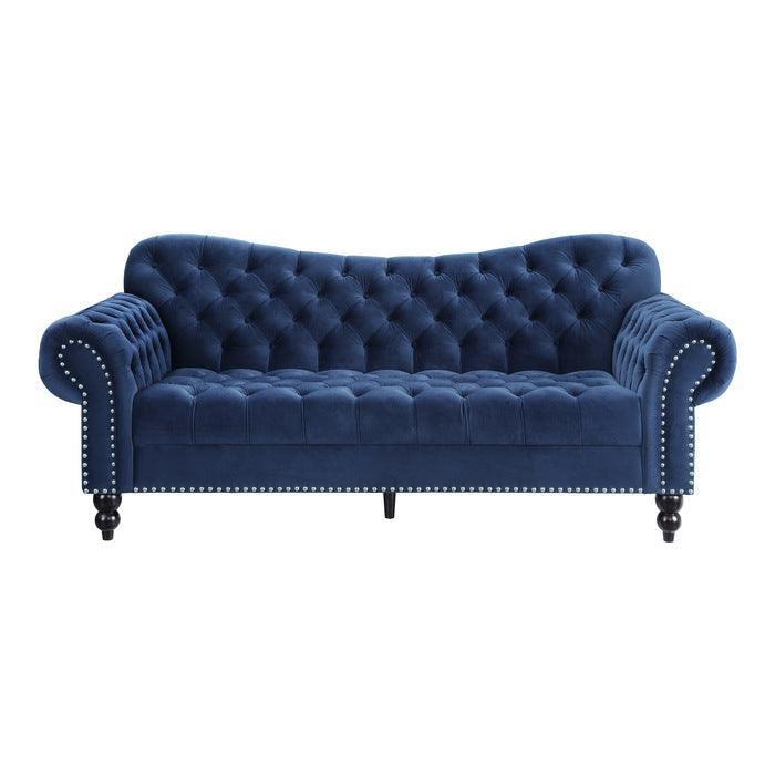 Rosalie Sofa In Navy Blue 9330Bu-3 | Homelegance
