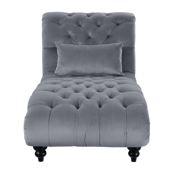 Rosalie Chaise In Dark Gray 9330Dg-5 | Homelegance