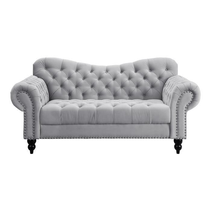 Rosalie Love Seat In Light Gray 9330Gy-2 | Homelegance