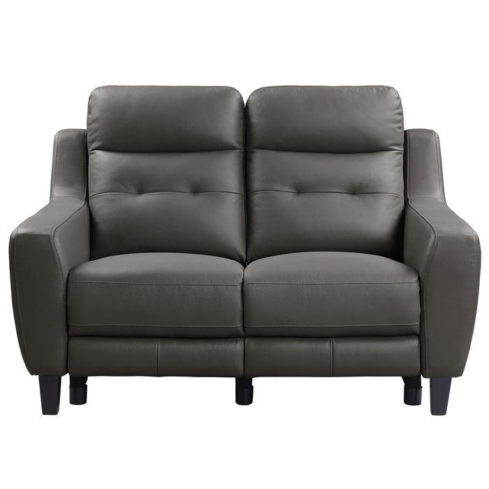 Conrad Power Double Reclining Love Seat In Grayish Brown 9337Gb-2Pw | Homelegance