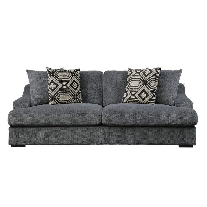 Orofino Sofa With 4 Pillows In Dark Gray 9404Dg-3 | Homelegance
