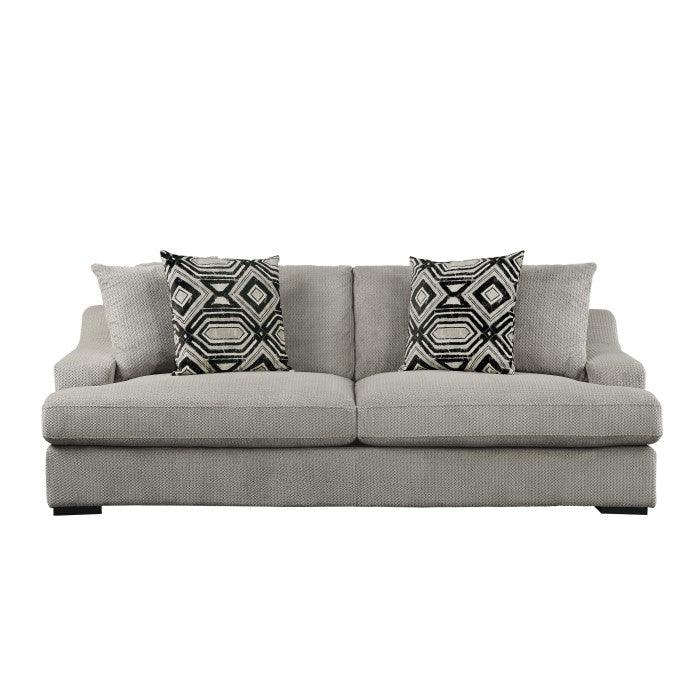 Orofino Sofa With 4 Pillows In Light Gray 9404Gy-3 | Homelegance