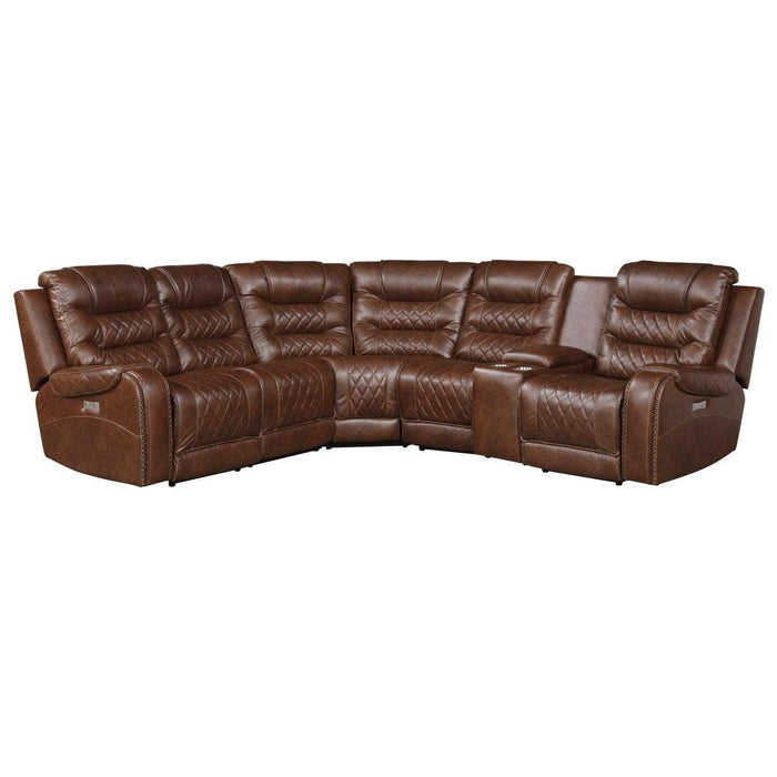 Putnam 6-Piece Modular Power Reclining Sectional 9405Br-6Lrrr | Homelegance