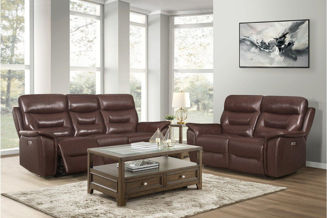 Armando 2 Piece Double Reclining Living Room Set 9445Br-2Set | Homelegance