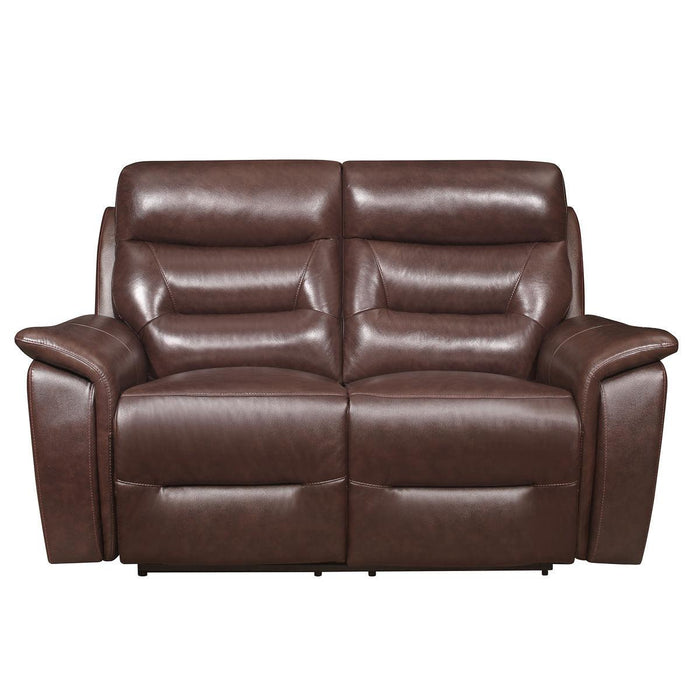 Armando Power Double Reclining Love Seat With Power Headrests And Usb Ports 9445Br-2Pwh | Homelegance