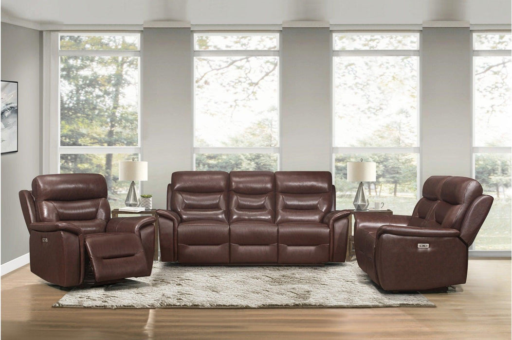 Armando 3 Piece Double Reclining Living Room Set 9445Br-3Set | Homelegance