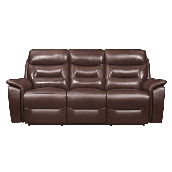 Armando Power Double Reclining Sofa With Power Headrests And Usb Ports 9445Br-3Pwh | Homelegance