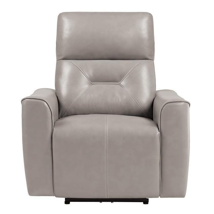 Burwell Power Reclining Chair With Usb Port In Light Gray 9446Cb-1Pw | Homelegance