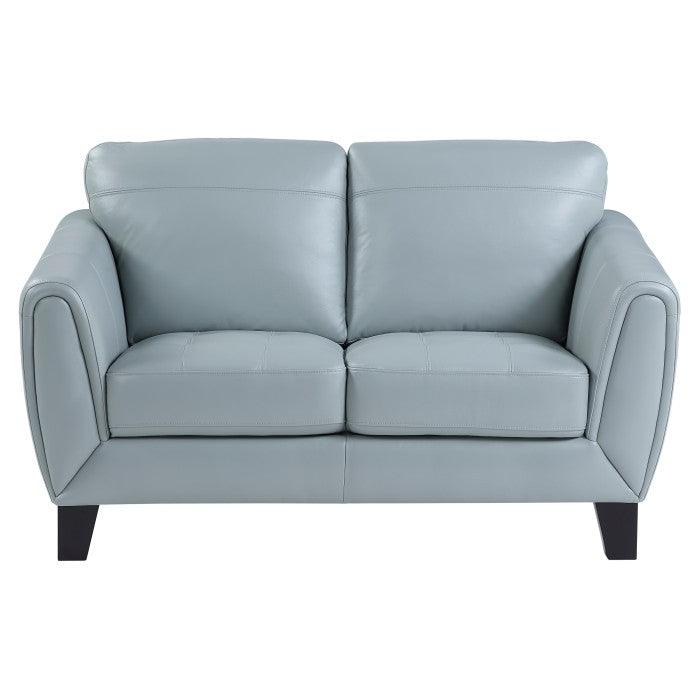 Spivey Love Seat In Aqua 9460Aq-2 | Homelegance