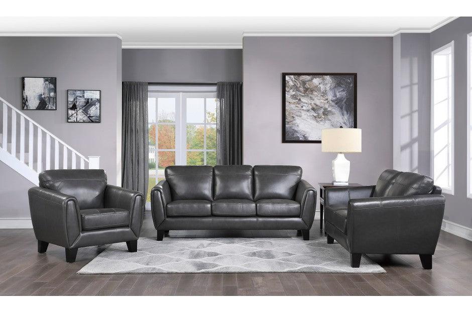 Spivey 3 Piece Sofa Set In Dark Gray 9460Dg-3-2-1 | Homelegance