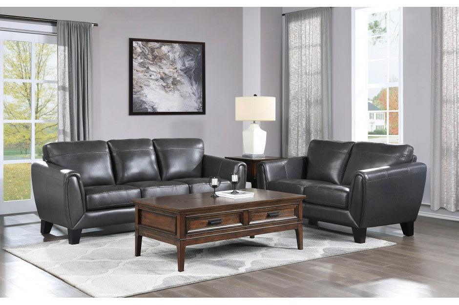 Spivey 2 Piece Sofa Set In Dark Gray 9460Dg-3-2 | Homelegance