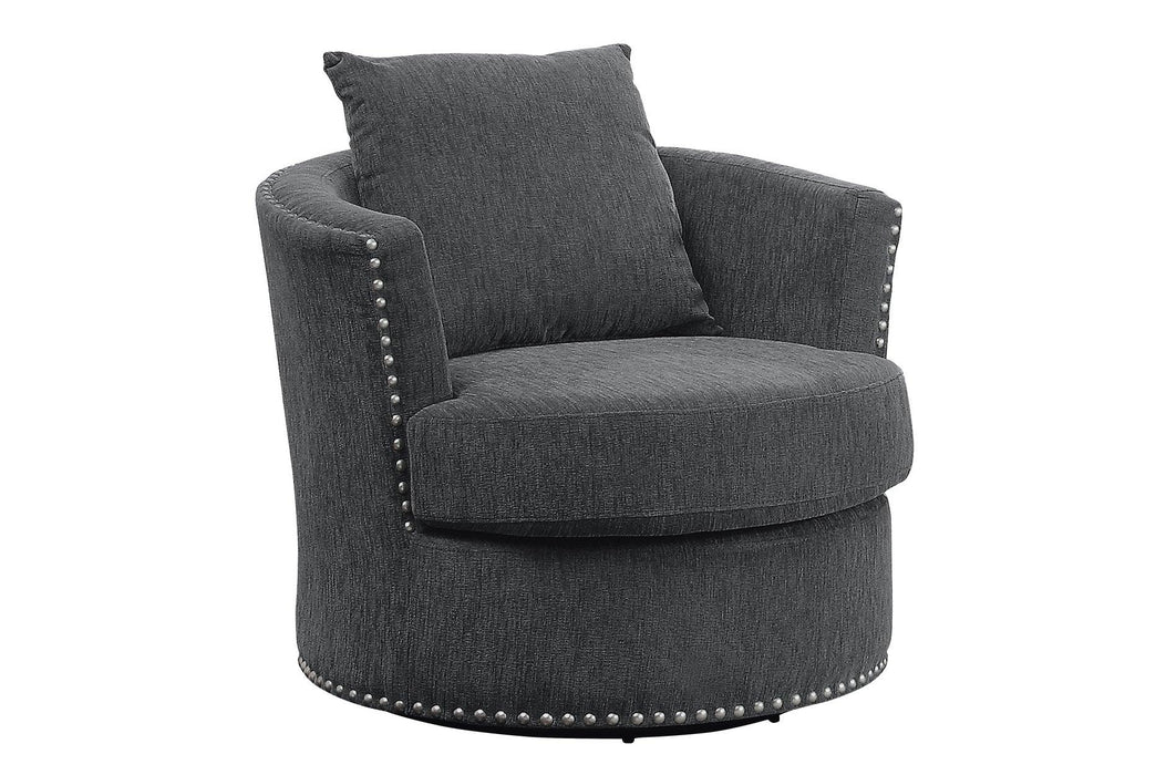 Morelia 3 Piece Living Room Set In Charcoal 9468Cc | Homelegance