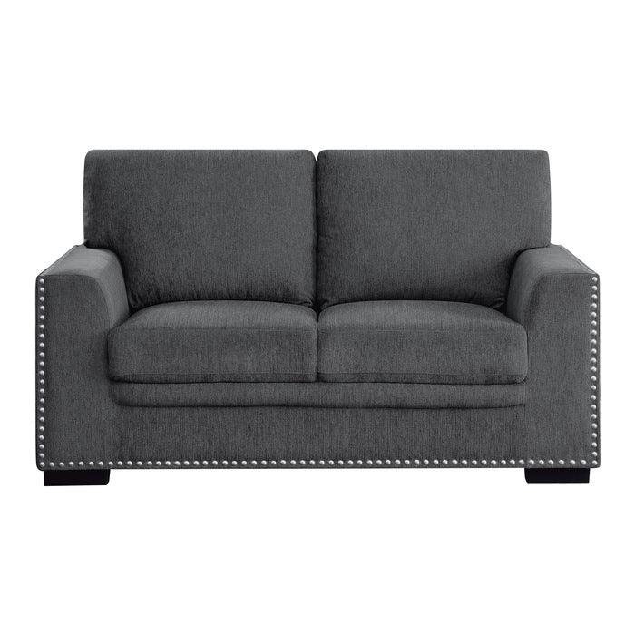 Morelia Love Seat In Charcoal 9468Cc-2 | Homelegance