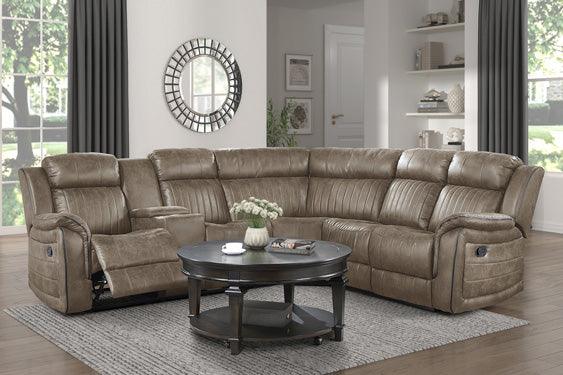 Centeroak 3-Piece Reclining Sectional 9479Sdb*Sc | Homelegance