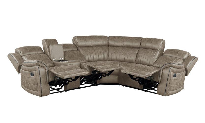 Centeroak 3-Piece Reclining Sectional 9479Sdb*Sc | Homelegance