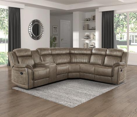 Centeroak 3-Piece Reclining Sectional 9479Sdb*Sc | Homelegance