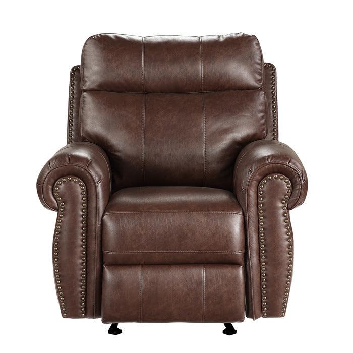 Granville Glider Reclining Chair In Brown 9488Br-1 | Homelegance