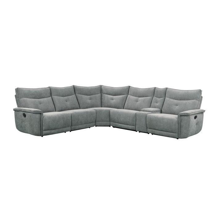Tesoro 6-Piece Modular Reclining Sectional In Dark Gray 9509Dg*6Lrrr | Homelegance