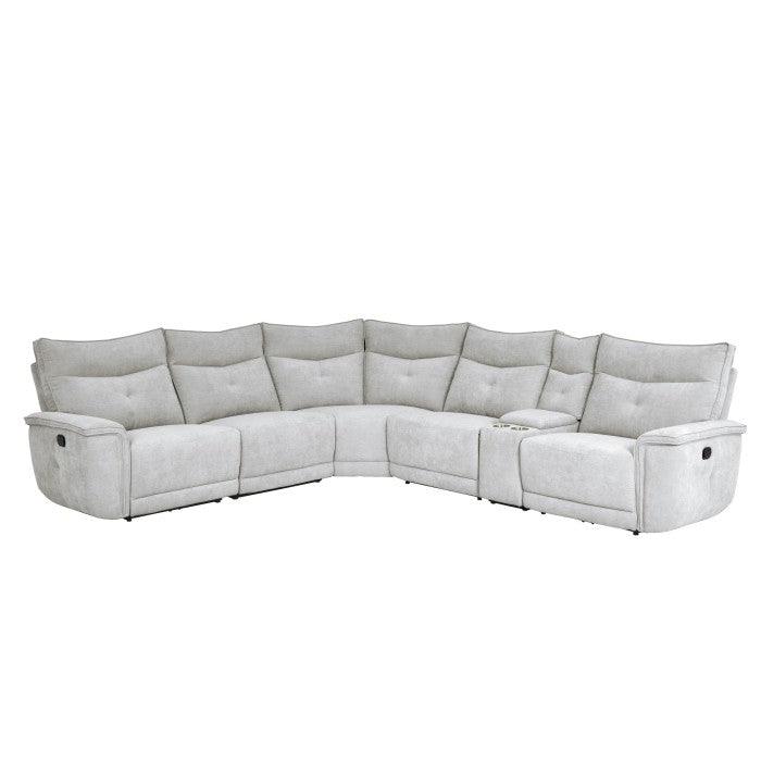 Tesoro 6-Piece Modular Reclining Sectional In Gray 9509Mgy*6Lrrr | Homelegance