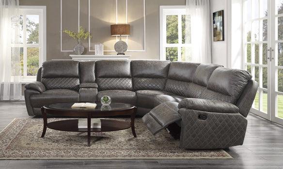 Knoxville 3-Piece Reclining Sectional In Brown 9510*Sc | Homelegance