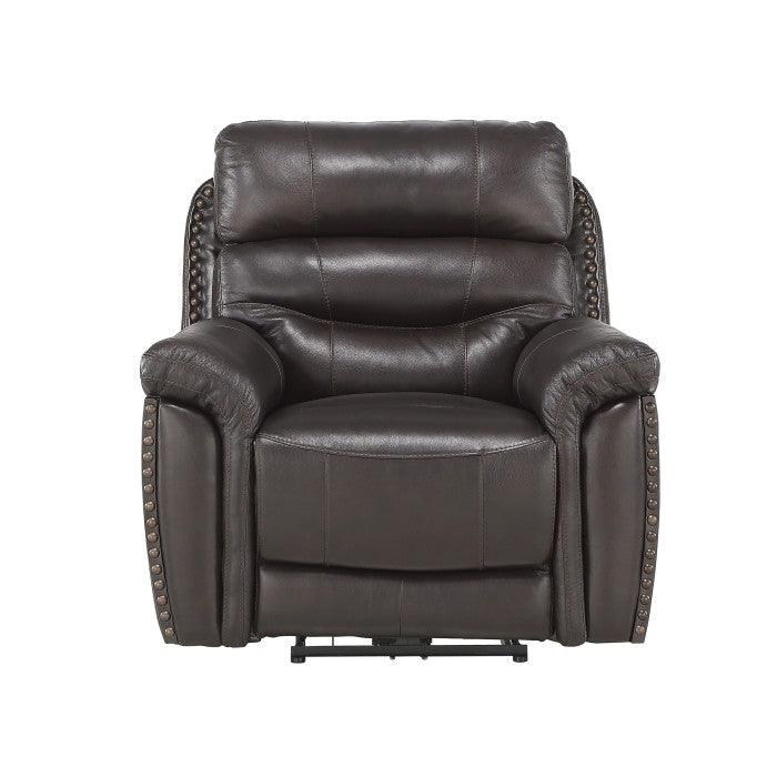 Lance Power Reclining Chair With Power Headrest And Usb Port In Brown 9527Brw-1Pwh | Homelegance