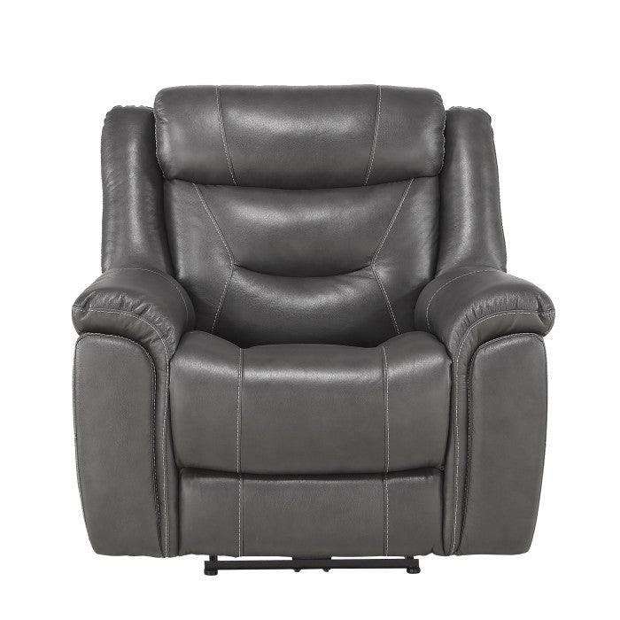 Kennett Power Reclining Chair With Power Headrest And Usb Port In Dark Gray 9528Dgy-1Pwh | Homelegance