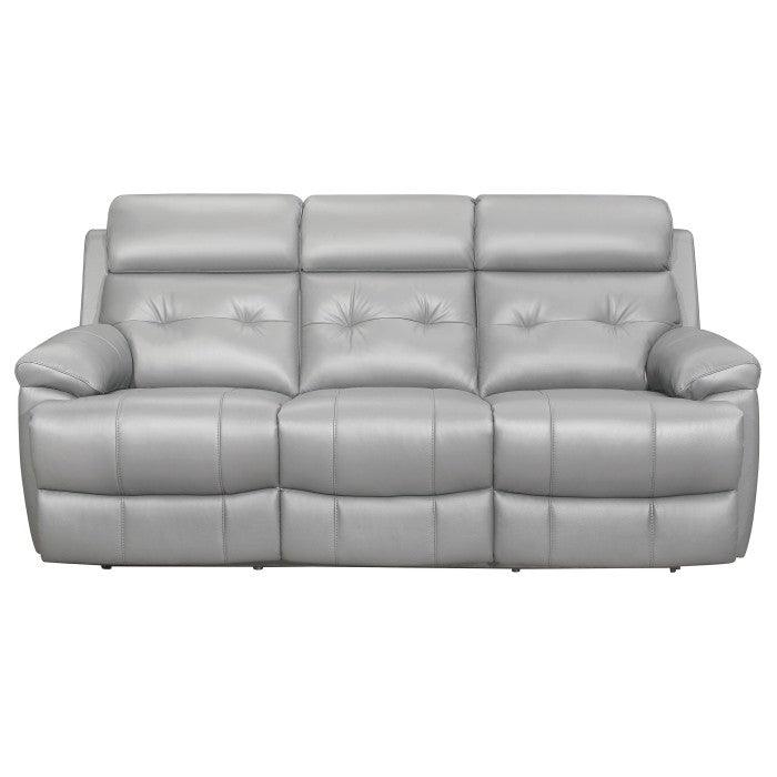 Lambent Double Reclining Sofa In Silver Gray 9529Sve-3 | Homelegance