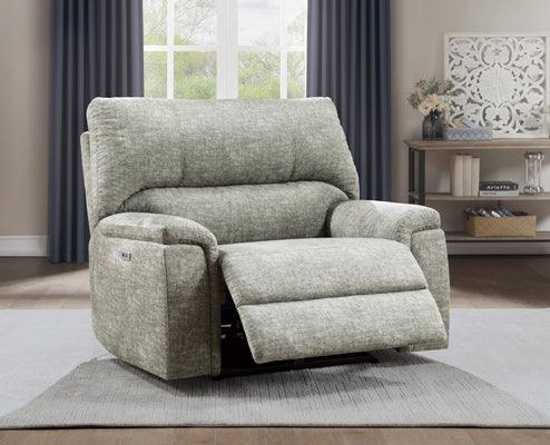Hooper Power Reclining Chair With Power Headrest And Usb Port In Smoke Gray 9531-1Pwh | Homelegance
