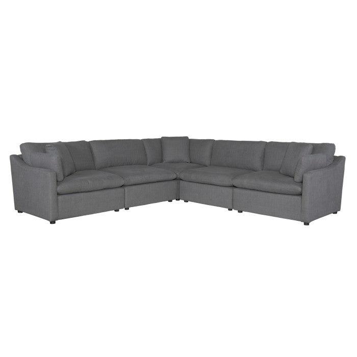 Howerton 5-Piece Modular Sectional In Gray 9544Gy*5Sc | Homelegance
