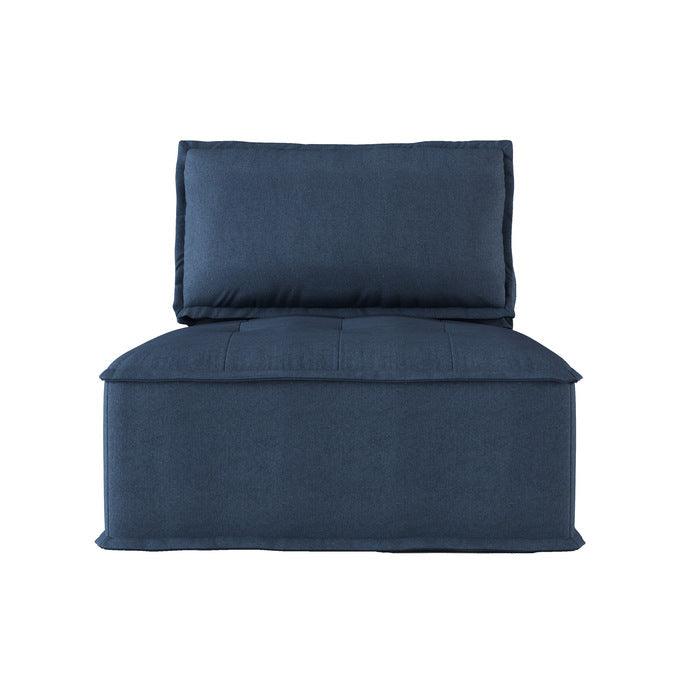 Ulrich Modular Chair With Removable Bolster And Pillow In Blue 9545Bu-1 | Homelegance