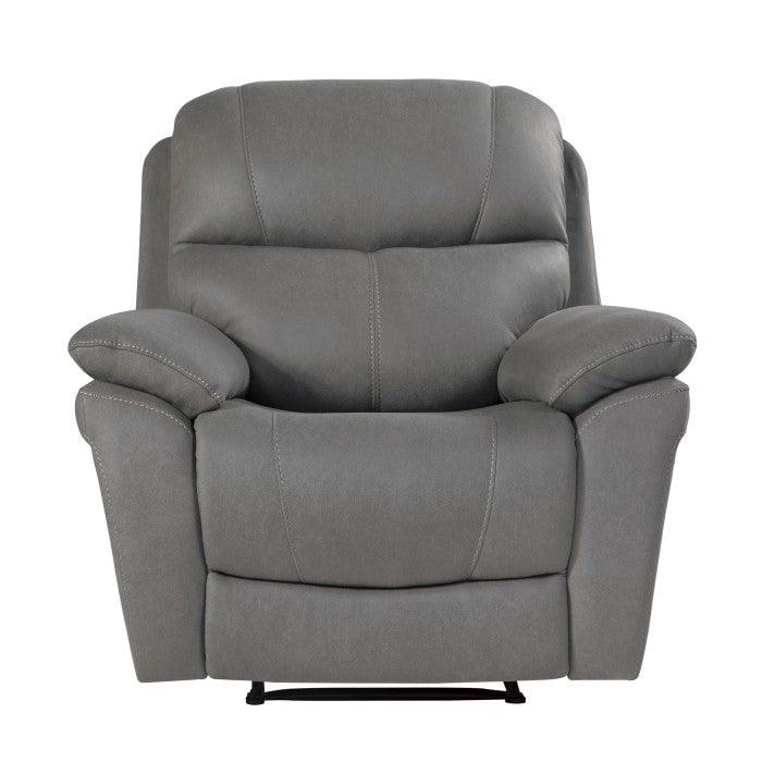 Longvale Power Reclining Chair With Power Headrest In Gray 9580Gy-1Pwh | Homelegance