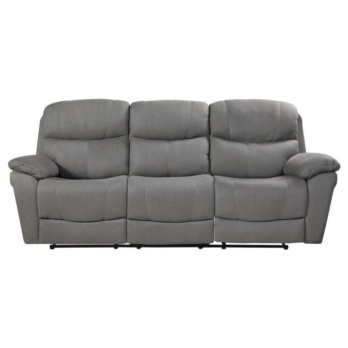 Longvale Double Reclining Sofa In Gray 9580Gy-3 | Homelegance