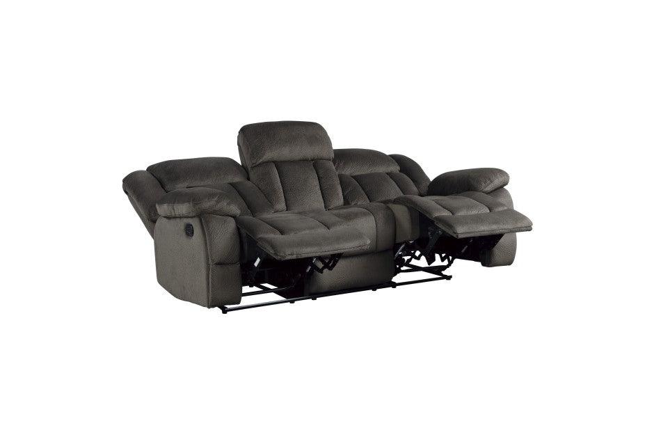 Laurelton Chocolate Double Reclining Sofa 9636-3 | Homelegance