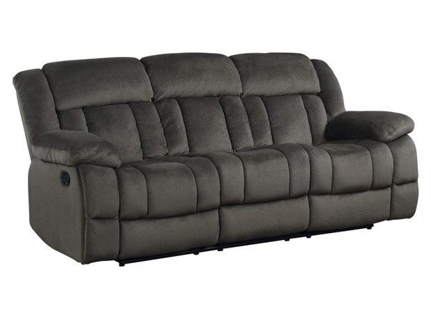 Laurelton Chocolate Double Reclining Sofa 9636-3 | Homelegance