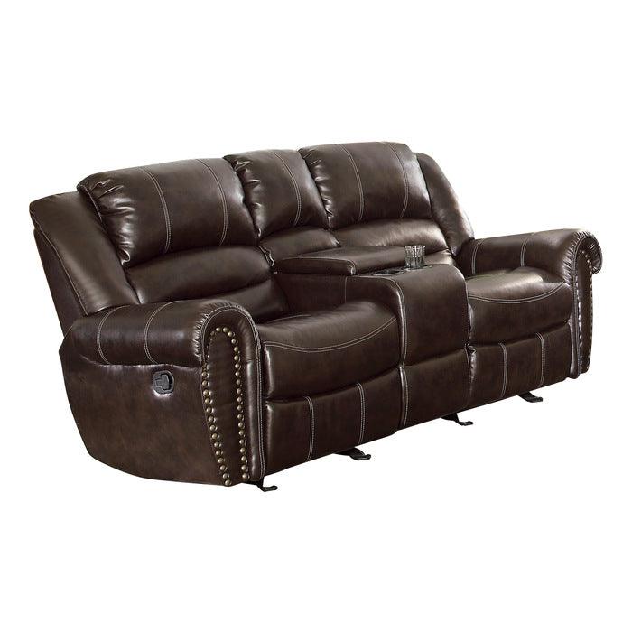 Center Hill 2 Piece Reclining Sofa Set 9668Brw-2Set | Homelegance