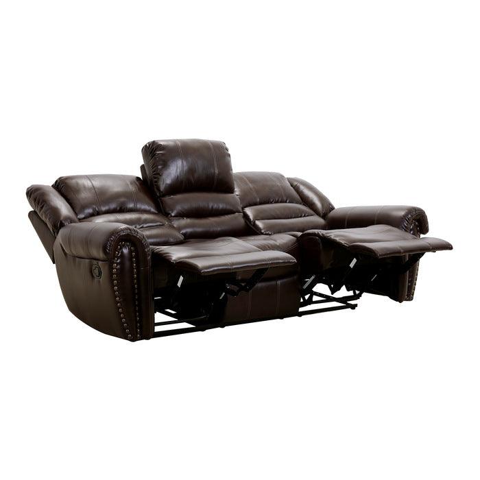 Center Hill Double Reclining Sofa 9668Brw-3 | Homelegance