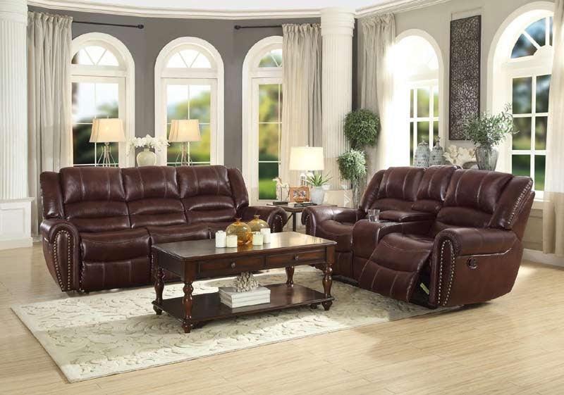 Center Hill 2 Piece Sofa Set 9668Ndb-3-2Set | Homelegance