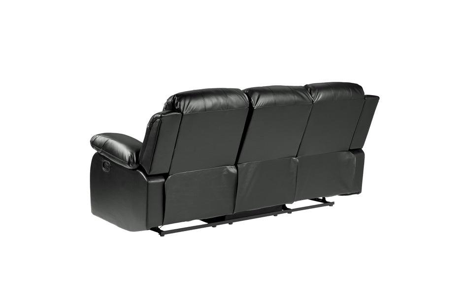 Granley Black Double Reclining Sofa 9700Blk-3 | Homelegance