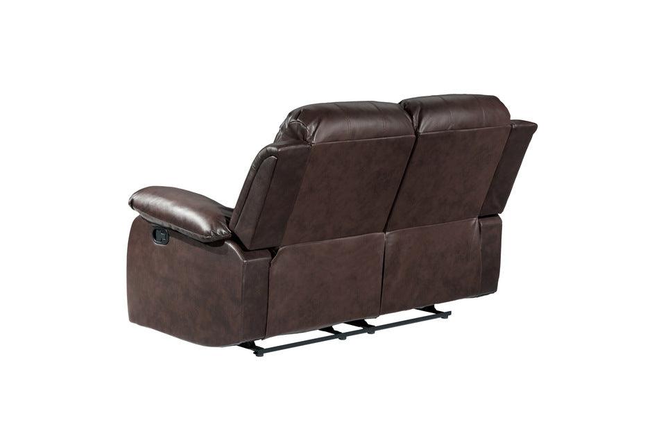 Granley Brown Double Reclining Love Seat 9700Brw-2 | Homelegance