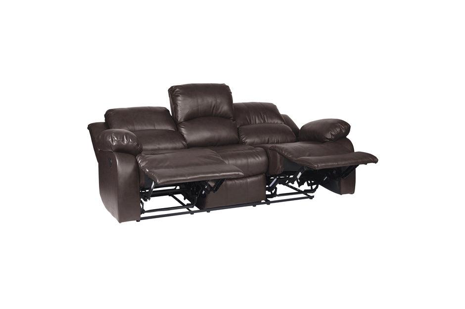 Granley Brown Double Reclining Sofa 9700Brw-3 | Homelegance