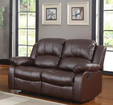 Granley Brown Double Reclining Love Seat 9700Brw-2 | Homelegance