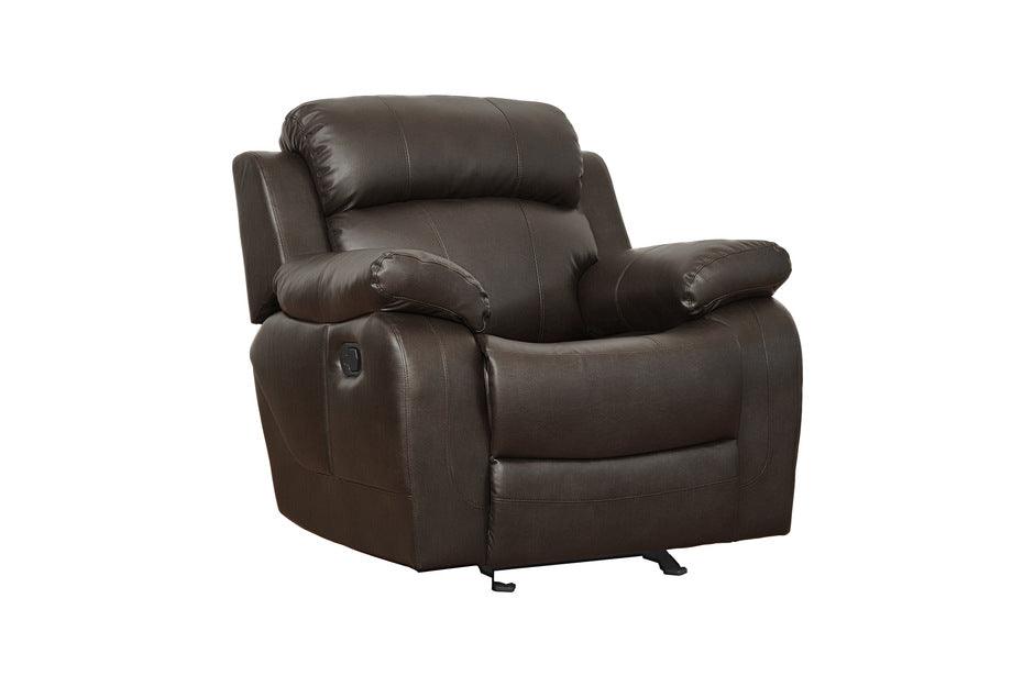 Marille Dark Brown Glider Reclining Chair 9724Brw-1 | Homelegance