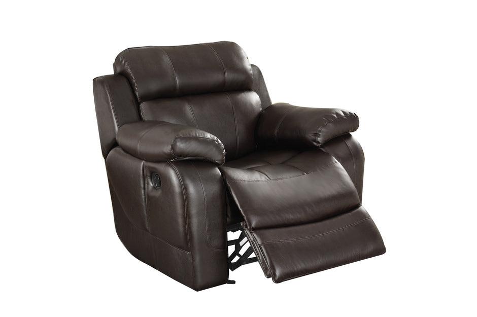 Marille Dark Brown Glider Reclining Chair 9724Brw-1 | Homelegance