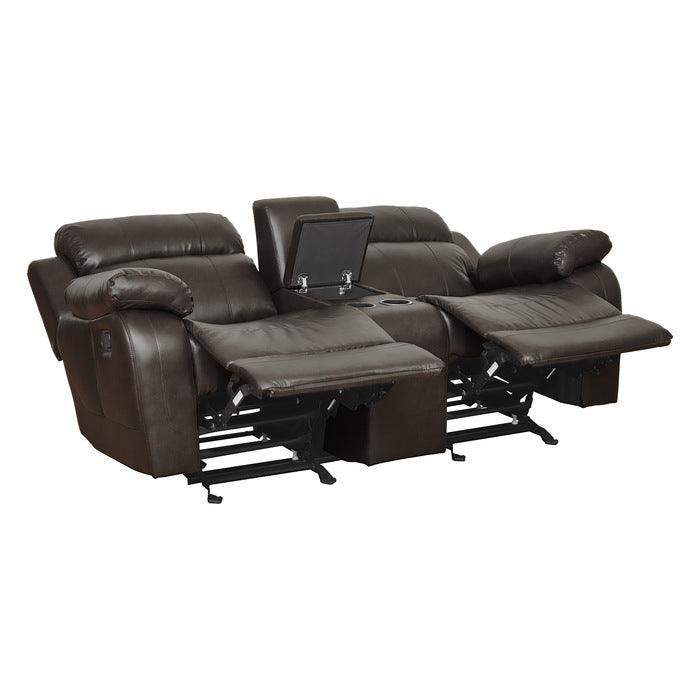 Marille Dark Brown 3 Piece Living Room Set 9724Brw-3-2-1 | Homelegance