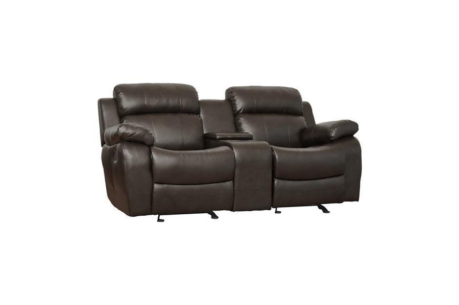 Marille Dark Brown 2 Piece Sofa Set 9724Brw-3-2 | Homelegance