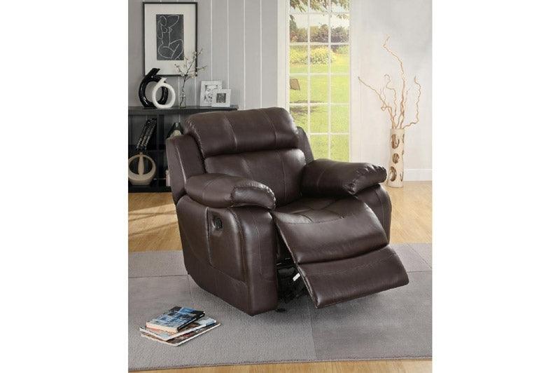 Marille Dark Brown Glider Reclining Chair 9724Brw-1 | Homelegance